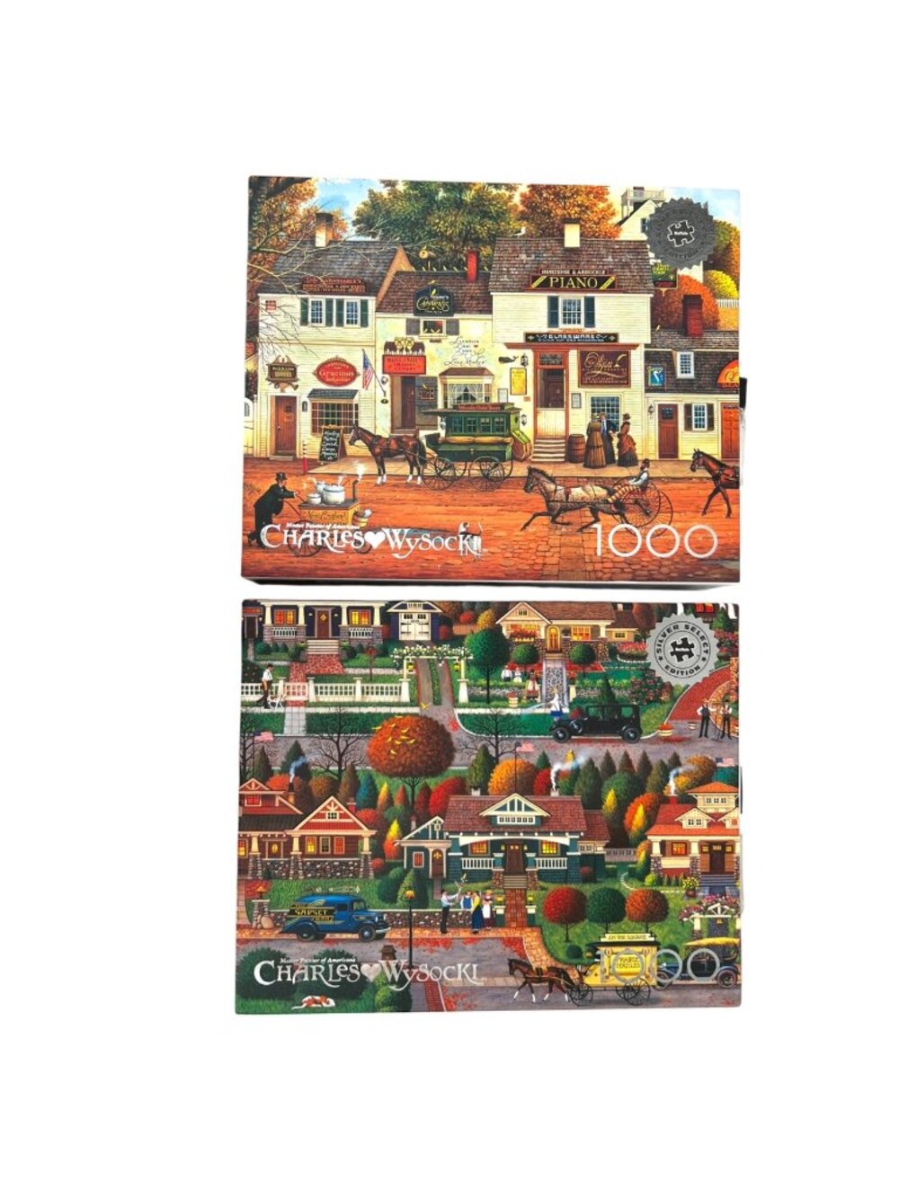 Buffalo Charles Wysocki Silver Select 1000 Piece Puzzles Bungalowville Cape Cod
